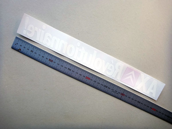 シトロエン AX リアウィンドーステッカー 透明 内貼り拍卖