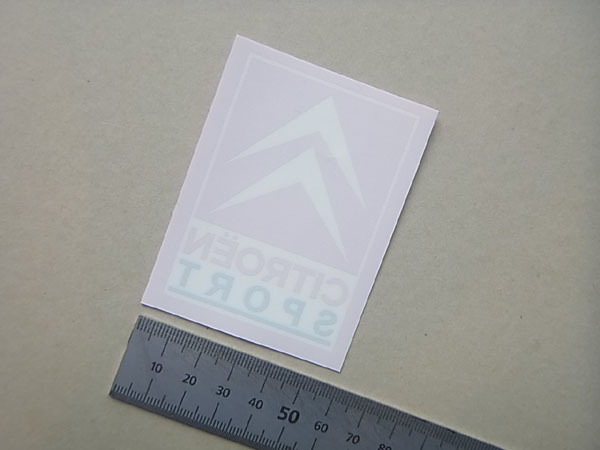 シトロエン スポール ウィンドーステッカー A 1990年代、2000年代 内貼り拍卖