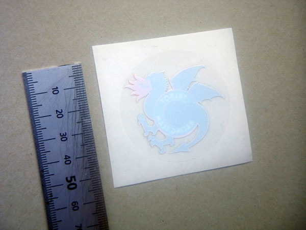 シムカ SRT リアウィンドーステッカー 1970年代 小 透明フィルム 内貼り 4.3cm シムカ 1000 ラリー2拍卖