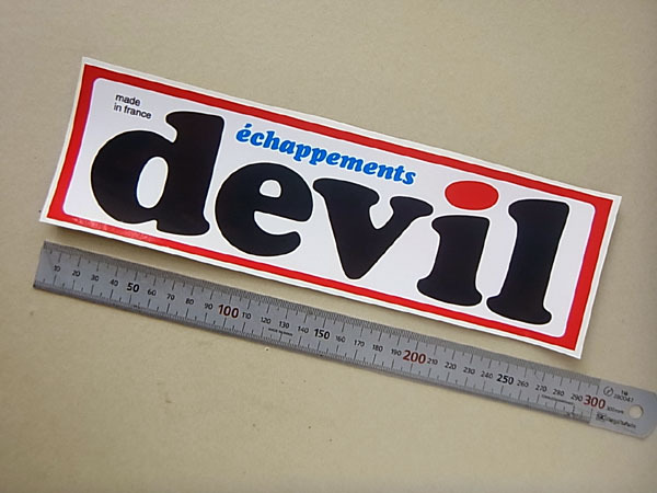 デビル ステッカー 1970年代、1980年代 大 ルノー、シムカ、アルピーヌ、プジョー 28.0cm拍卖