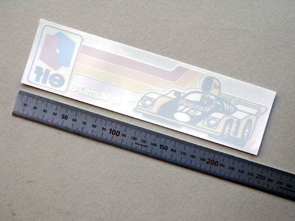 1978 ルマン 24H アルピーヌ・ルノー 優勝記念 リアウィンドーステッカー 透明 内貼り拍卖