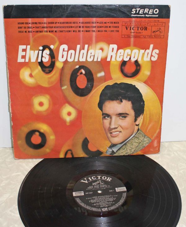 ◆エルヴィス・プレスリー - ゴールデン・レコード◆ELVIS PRESLEY - SHP-5067 GOLDEN RECORDS ペラJK, FLIPBACK◆241201拍卖