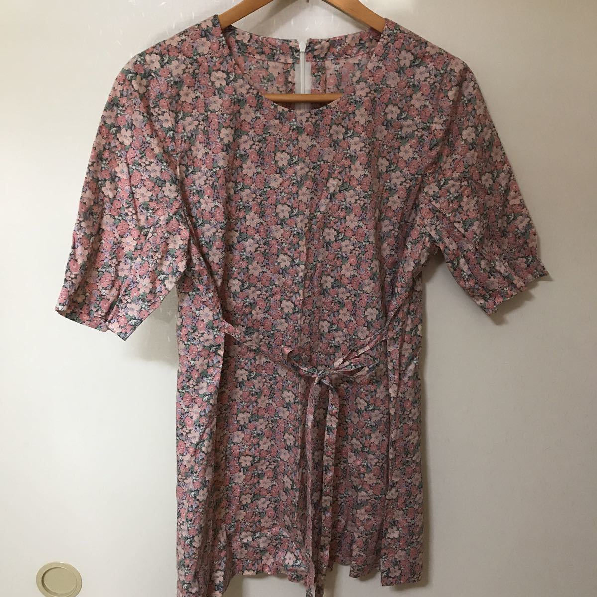 花柄プリント スモック・タブリエ 新品 ハンドメイド拍卖