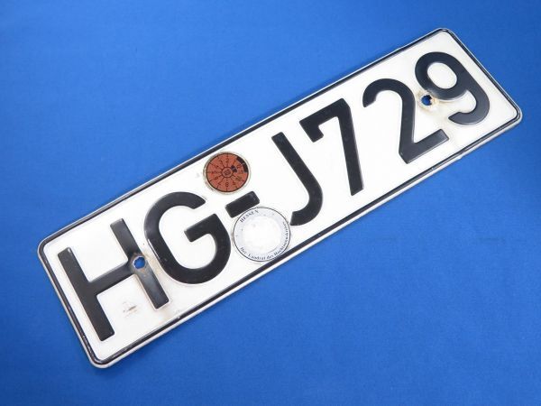 ●ドイツ ナンバープレート ライセンスプレート 直輸入 1枚 HG-J 729拍卖
