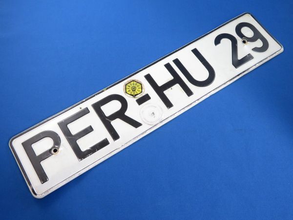 ●ドイツ ナンバープレート ライセンスプレート 直輸入 1枚 PER-HU 29拍卖