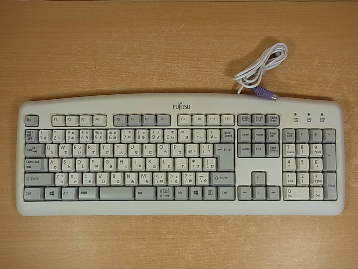 □Ab/576☆富士通 FUJITSU☆PS/2キーボード☆KB-0325☆動作不明☆ジャンク拍卖