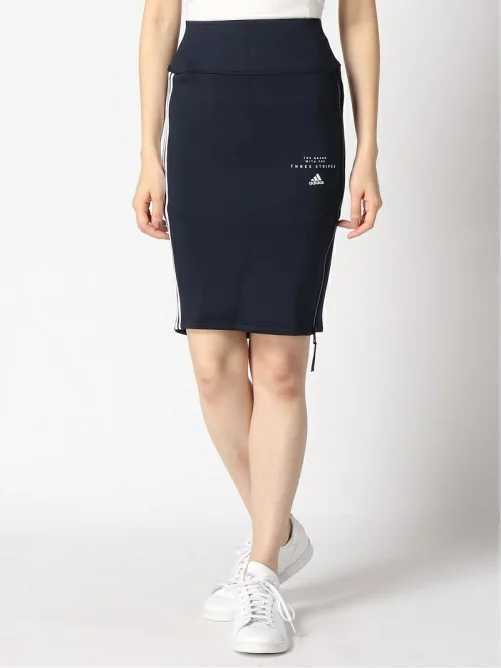 最値!新品!定6589円!究極美シルエット!アディダス マストハブ高級スウェット ジャージ スカート スポーツウェア !名作!ネイビー!紺 Mサイズ拍卖