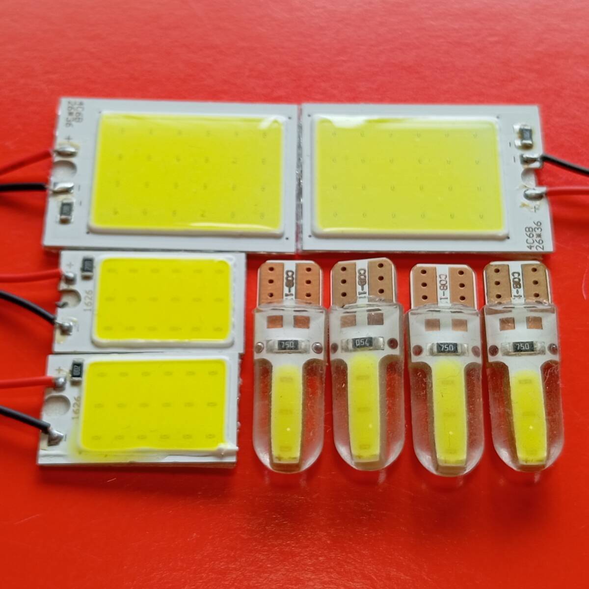 80系 ランドクルーザー 超爆光!T10 LED ルームランプ COB全面発光 8点セット ホワイト トヨタ ランクル80 /c24/c18/c3拍卖