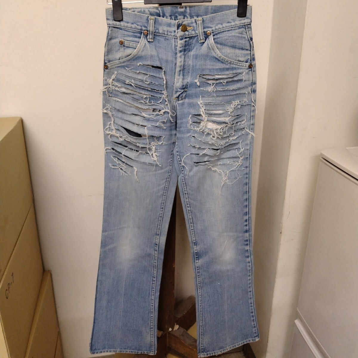 Lee 70’s ブーツカットデニム クラッシュ ヴィンテージ リー拍卖