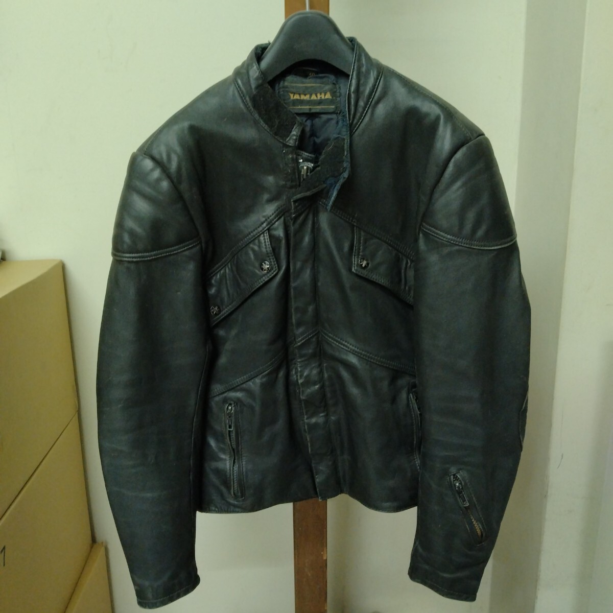 YAMAHA レザージャケット ヤマハ ヴィンテージ ライダース拍卖