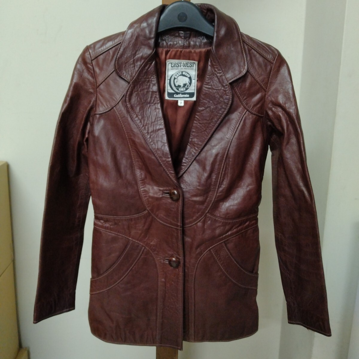 EASTWEST レザージャケット VUCKOF 70’s ヴィンテージ イーストウエスト拍卖