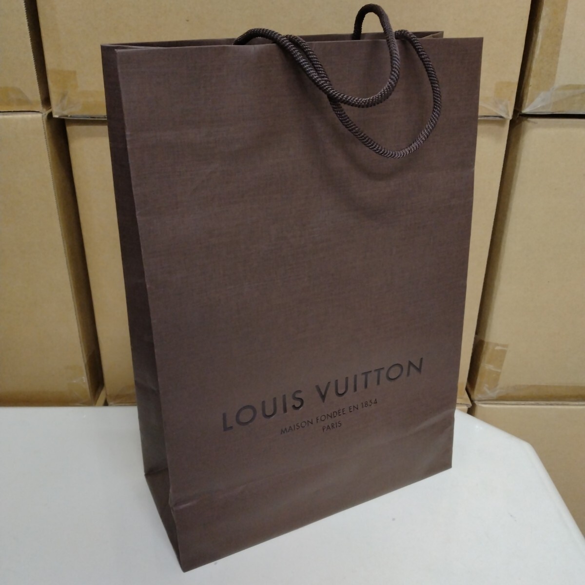 LOUISVUITTON 紙袋5枚セット 旧デザイン 大 ルイヴィトン ショッパー拍卖