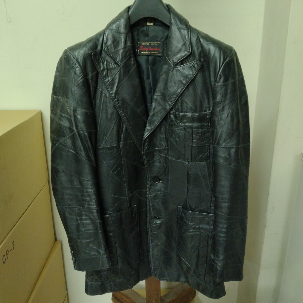 ROCKYMOUNTAIN レザーテーラードジャケット 70’s パッチワーク ロッキーマウンテン ヴィンテージ拍卖