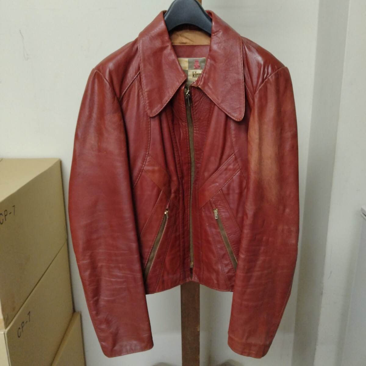 CHESSKING レザージャケット 70’s ライダース チェスキング ヴィンテージ拍卖