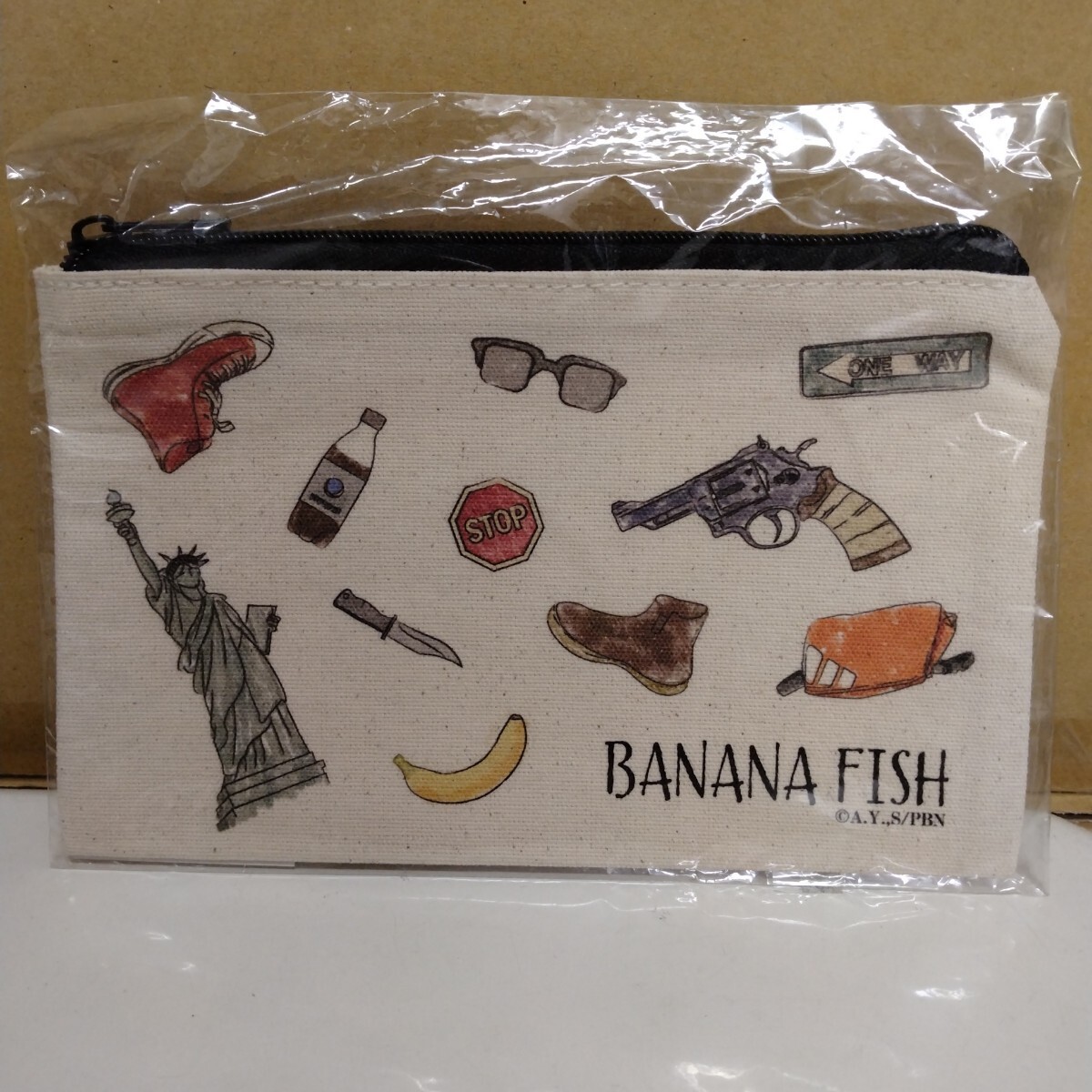 BANANA FISH フラットポーチ 新品未開封 モチーフ バナナフィッシュ拍卖