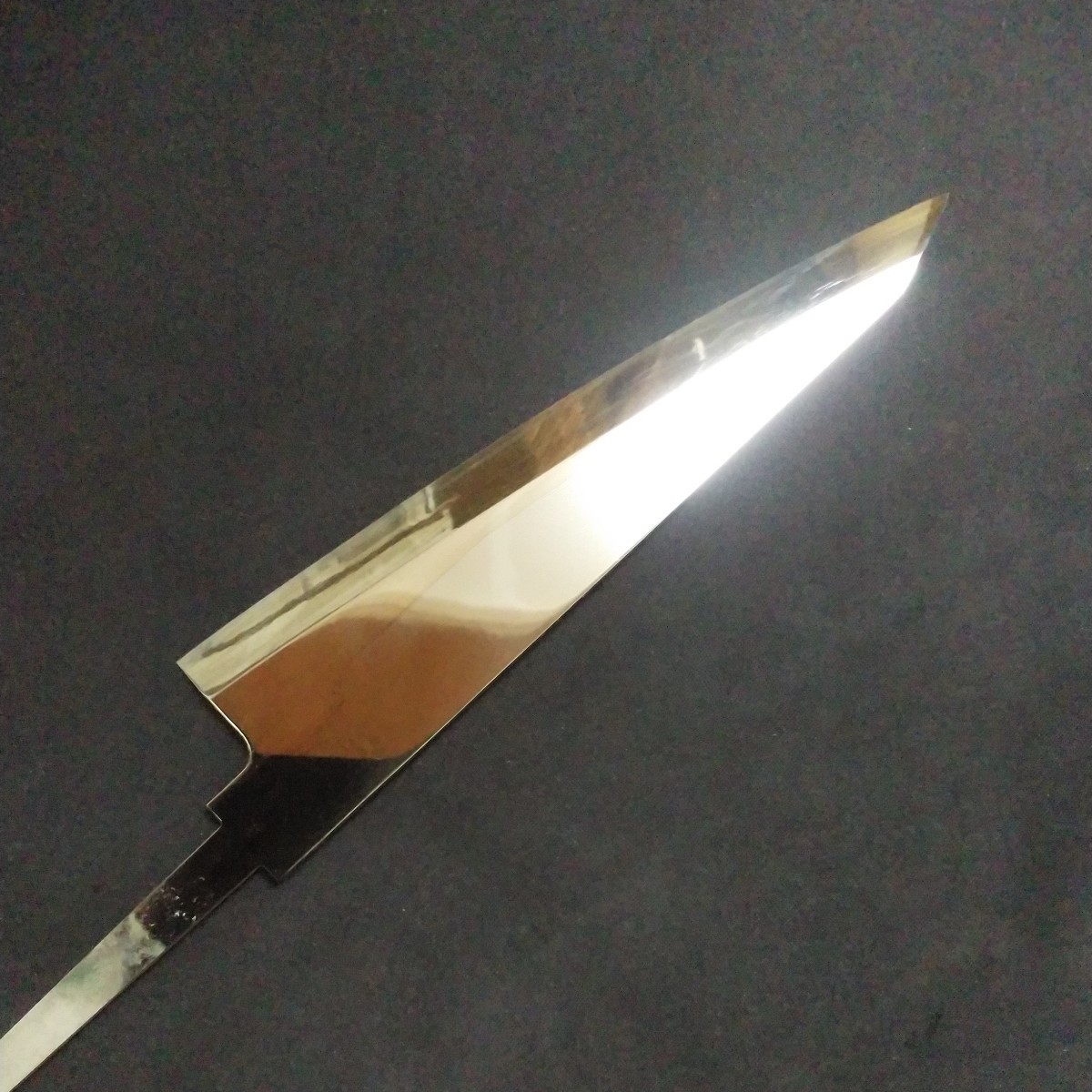 城山刃物製作所(堺業務用刃物メーカー直売)六寸 ガラサキ(左用)全鏡面 超鋼スーパー本焼(セミステン)(錆びにくい)黒檀柄 拍卖