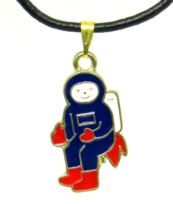 宇宙飛行士 牛本革紐付 チョーカー ネックレス ペンダント 宇宙 グッズ拍卖