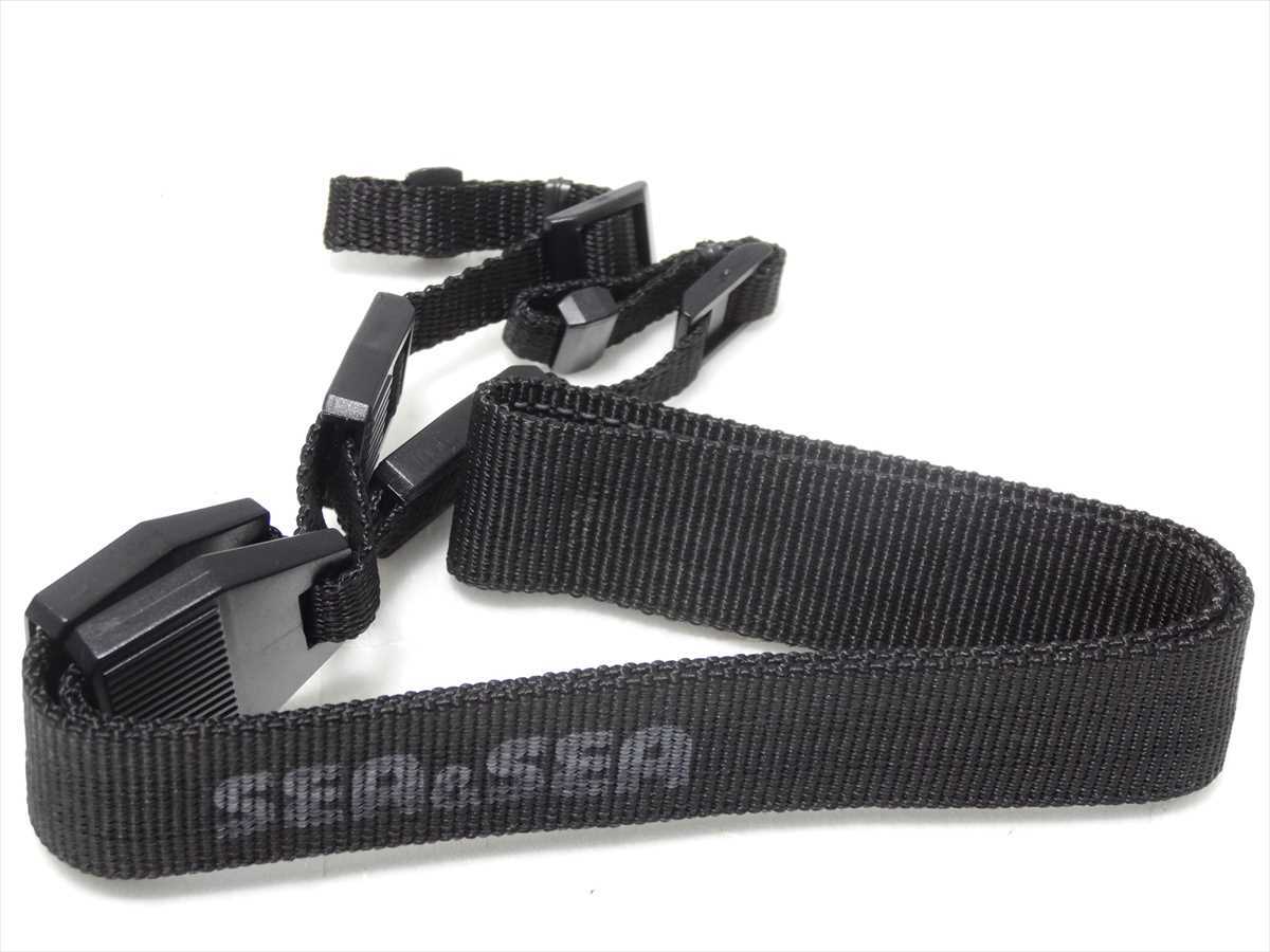 未使用 SEA&SEA ストラップ 黒(ブラック) シーアンドシー 送料180円 521拍卖