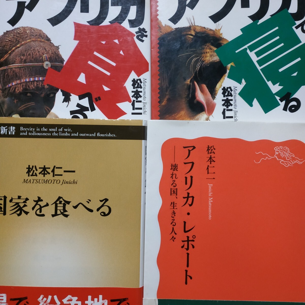 松本仁一アフリカ4冊アフリカを食べる アフリカで寝る 国家を食べる アフリカレポート南アフリカ ジンバブエ ソマリアナイジェリア数冊格安拍卖