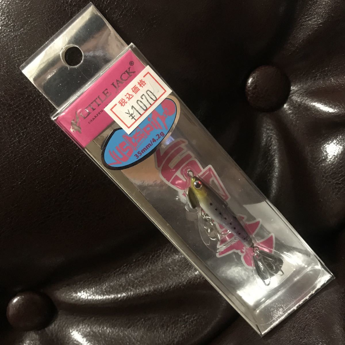 35mm ジャスピン リトルジャック 新品 ホロイワシ アジ メバル セイゴ ブレード スピンテール スイベル メタルマル アイスジグ拍卖