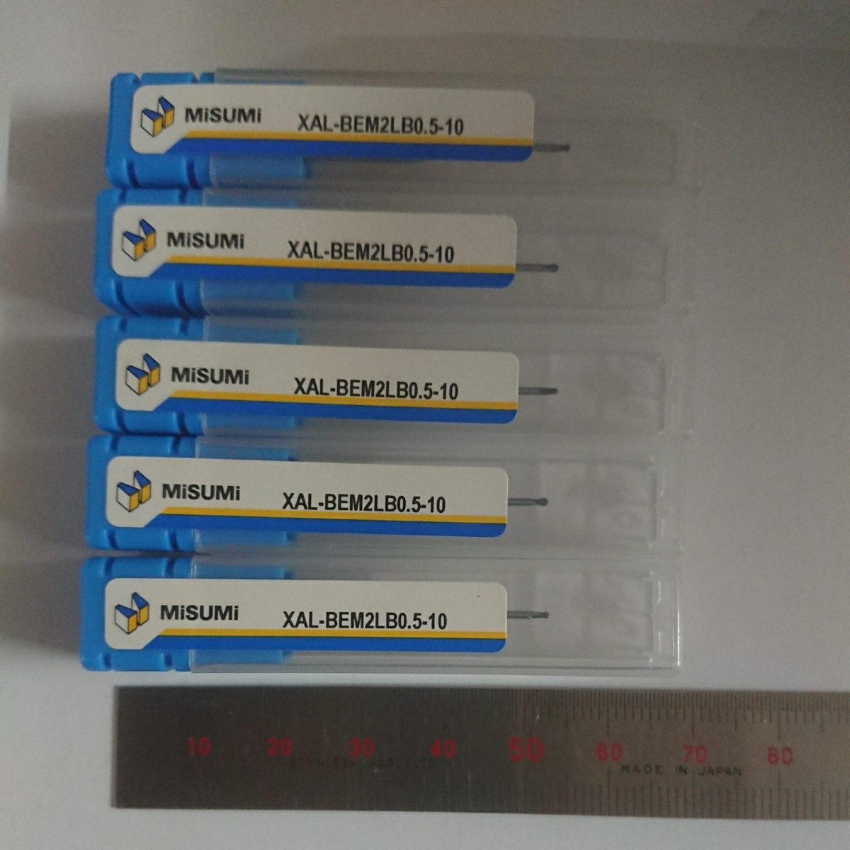 R0.5 首下10mm 新品 超硬 ボールエンドミル 5本セット misimi ミスミ製拍卖