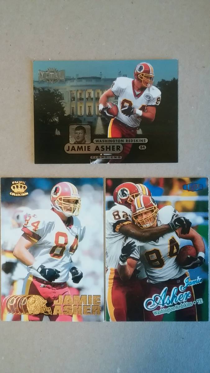 NFLカード JAMIE ASHER 5種 レッドスキンズ イーグルス TE拍卖