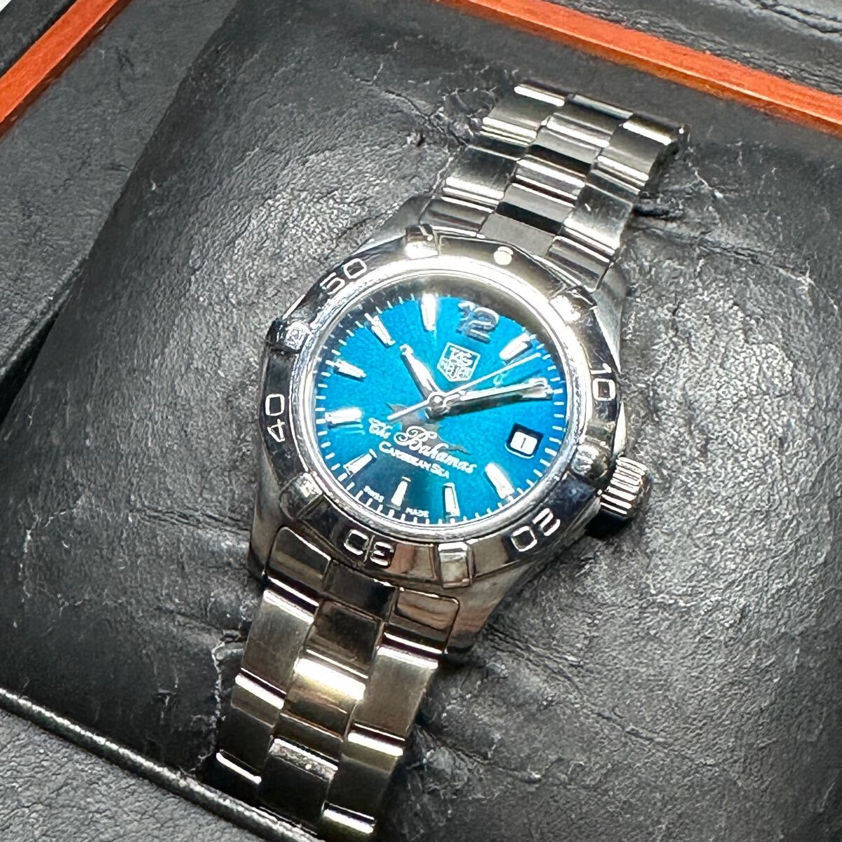 □/TAG Heuer/タグ・ホイヤー/1000本限定/箱/保証書/アクアレーサー/バハマ カリビアン シー/レディース/300m防水/WAF141R.BA0812/拍卖
