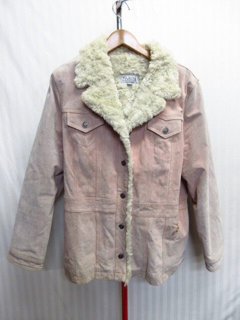 WILSONS LEATHER MAXIMA リアルスウェードコート SIZE XL LL ピンク 革ジャン 本革ジャケット ボアレザージャケット ブルゾン 01151拍卖
