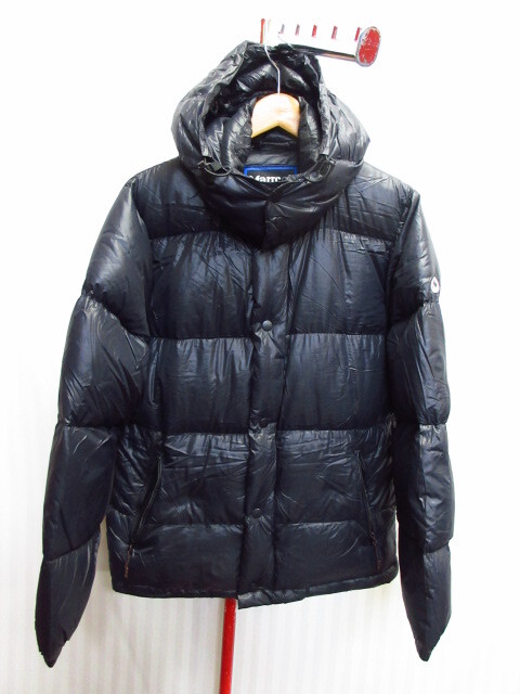 Marmot マーモット ダウンジャケット メンズM 紺 保温 防寒ダウンパーカー アウトドアダウンフーディー ダウンジャンパー アウター01301拍卖