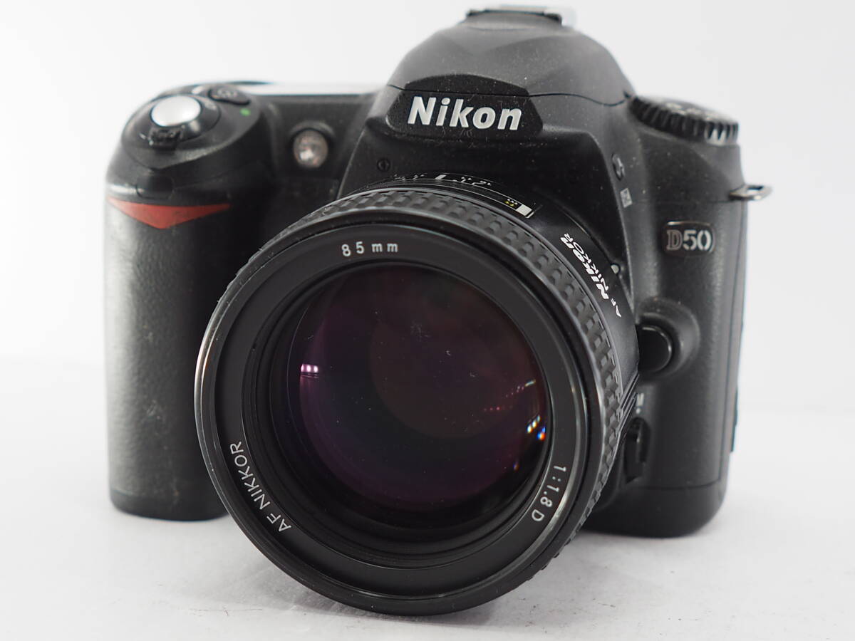 ★バッテリー欠品★動作未確認★ ニコン NIKON D50 + AF NIKKOR 85mm F1.8 D ジャンク #A811拍卖