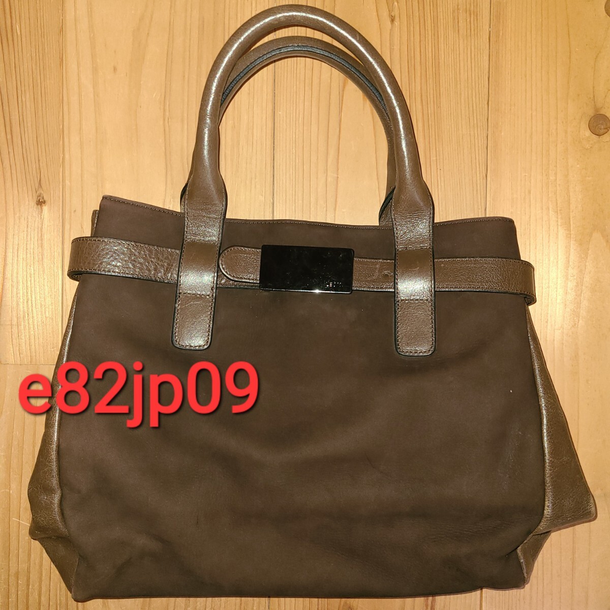 LEON【使用品】本物 レザー ヌバック スエード トートバッグ 2室5ポケット ブラウン プリンセスバッグ プリンセストラヤ 機能的 多ポケット拍卖