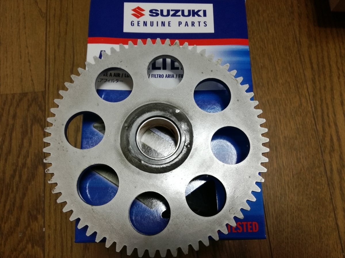 PAYPAY 送料無料 GSX400E ゴキ GSX400E ザリ セル ギアー スタータ クラッチ ギア 部品 純正 GSX400L GSX400T拍卖