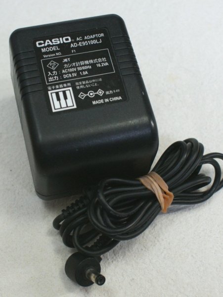 CASIO 純正ACアダプタ AD-E95100LJ カシオ キーボード用ACアダプタ 動作OK ★拍卖
