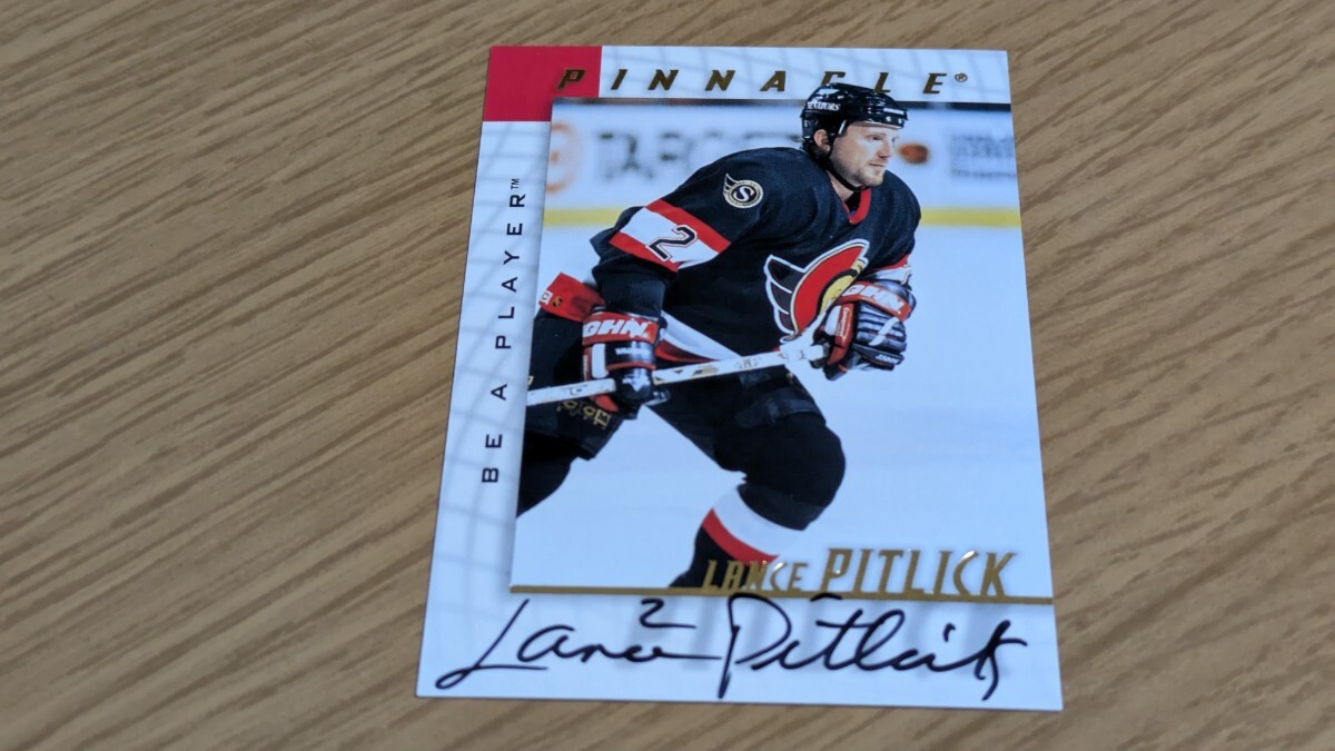 Lance Pitlick 直筆サインカード アメリカ出身 ディフェンスマン 拍卖