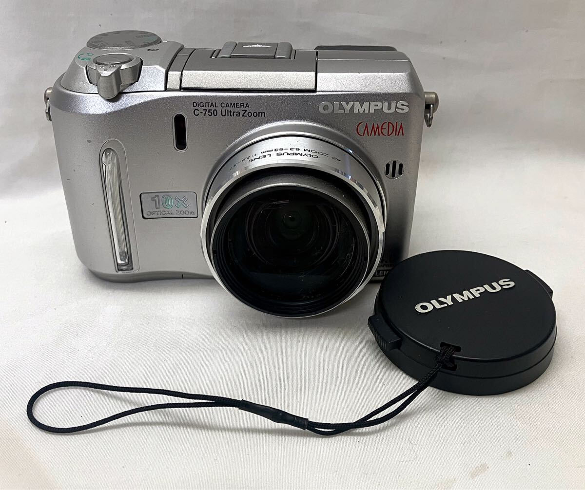 AN13501▲OLYMPUS オリンパス CAMEDIA C-750 Ultra Zoom コンパクトデジタルカメラ レンズキャップ付 AFズームレンズ 6.3-63mm F2.8-3.7 拍卖