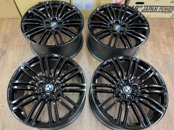 ◆再塗装仕上げ済み!! BMW 5シリーズ G30/31 純正 ダブルスポーク 664M 19インチ 112/5H ピレリ Cinturato P7 RFT 新品タイヤ付き!!拍卖