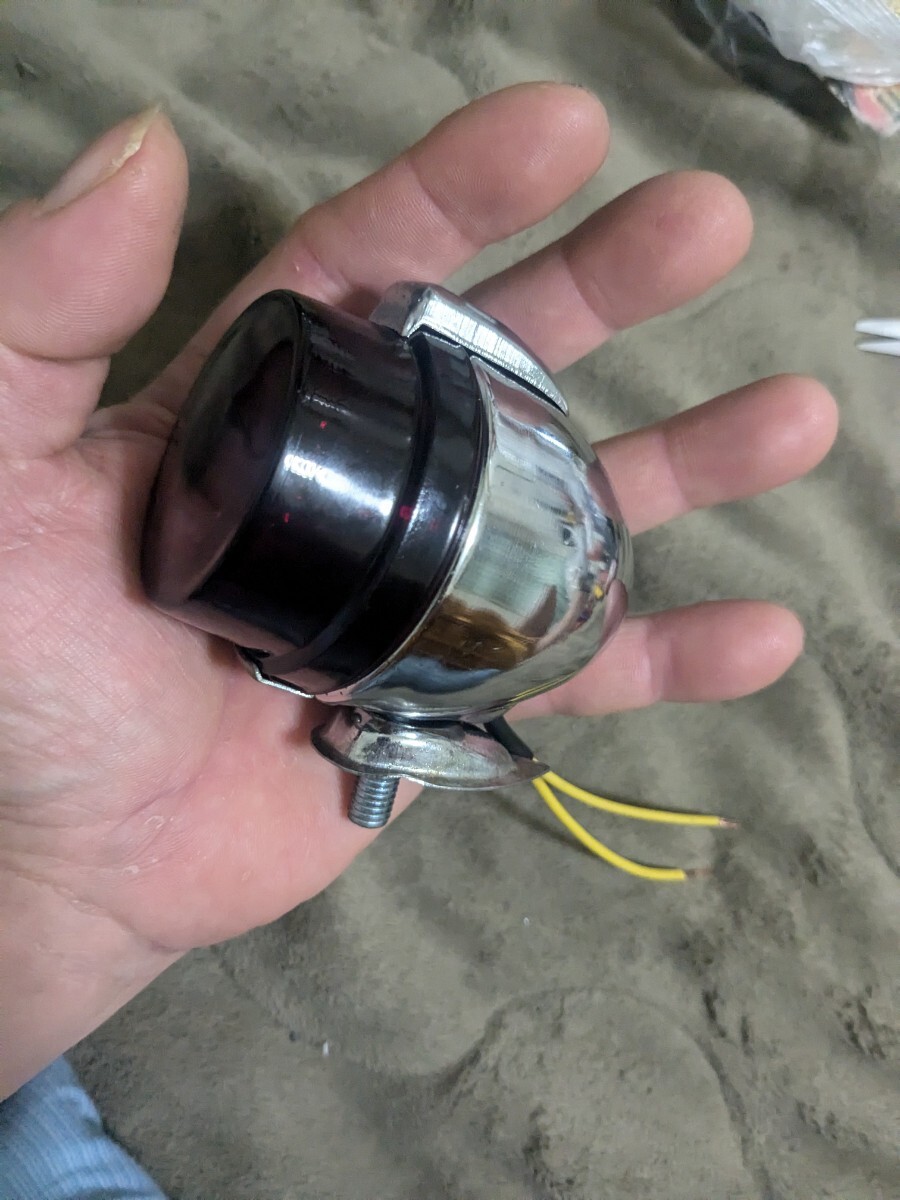 新品未使用 35年位前にアメリカで購入しマーカー ガラスレンズ ダブル電球加工 WL サイド バルブ ナックル パン アイアン ショベル SR GB 拍卖