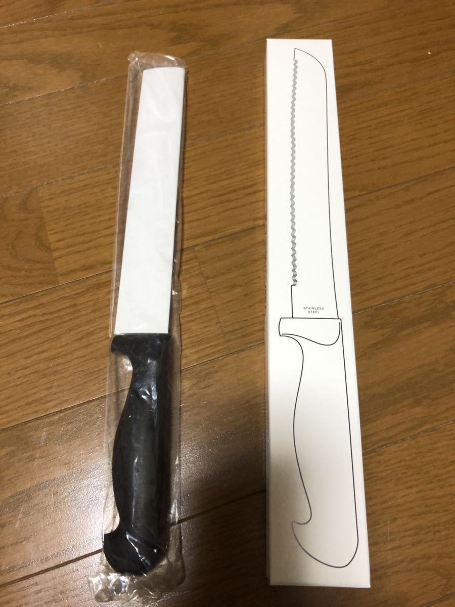 新品未使用 黒プラ柄パン切り包丁拍卖