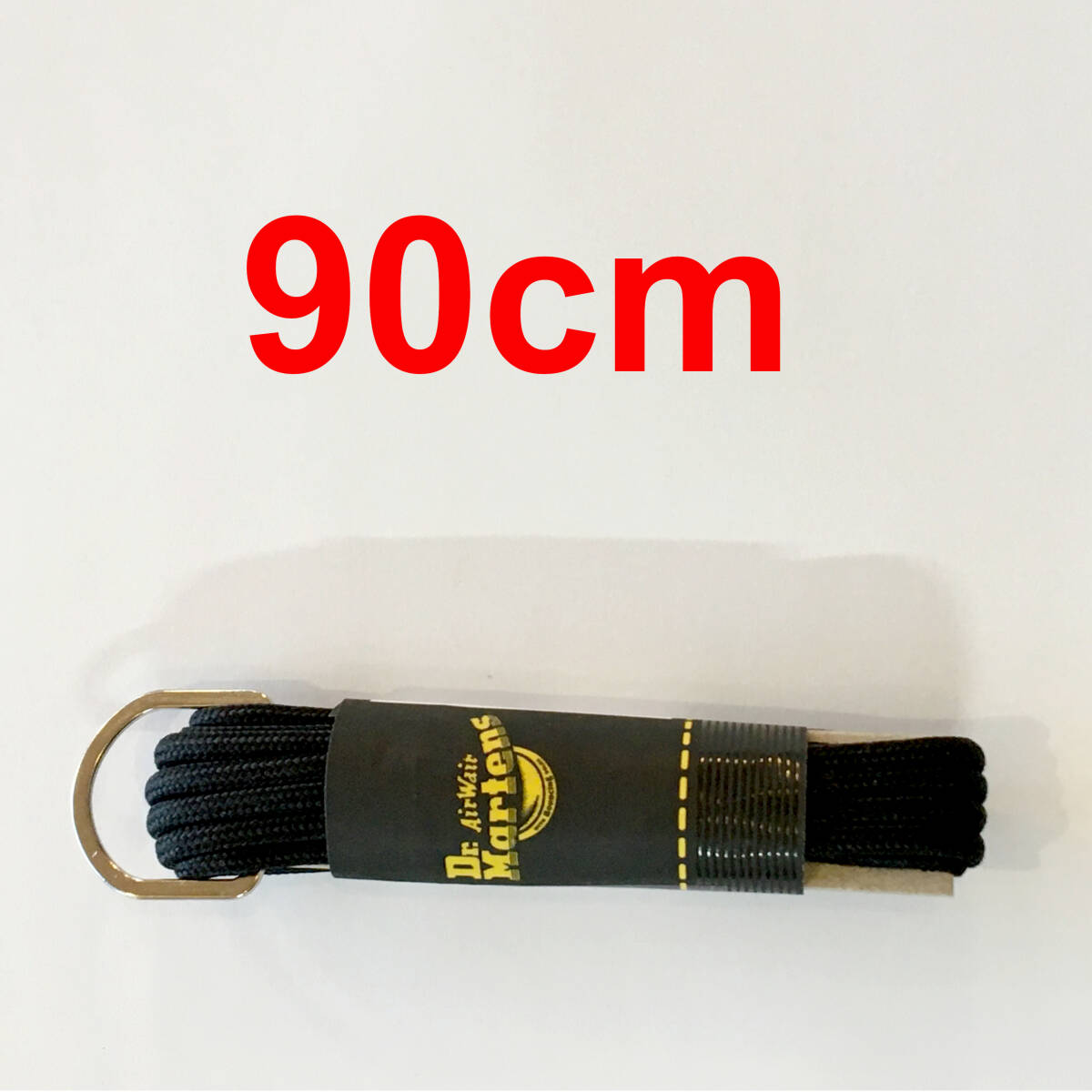 ● 送料 ¥180 ● 90cm ブラック 黒 ひも 丸紐 5ホール ラウンド シューレース Dr.Martens ドクター.マーチン ローカット (新品)(正規品)拍卖