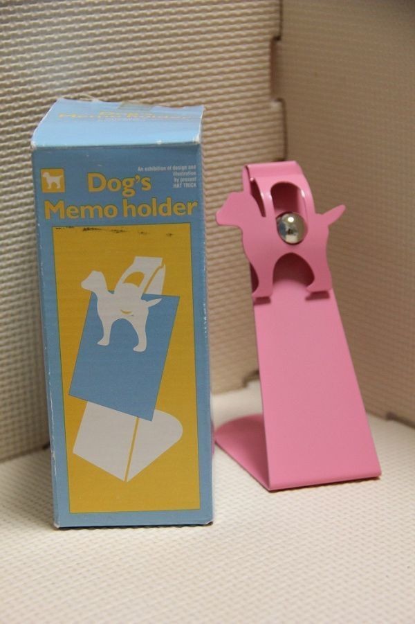 ドッグ メモ スタンド ピンク Dog's Memo Holder 検索 いぬ 犬 戌 文具 文房具拍卖