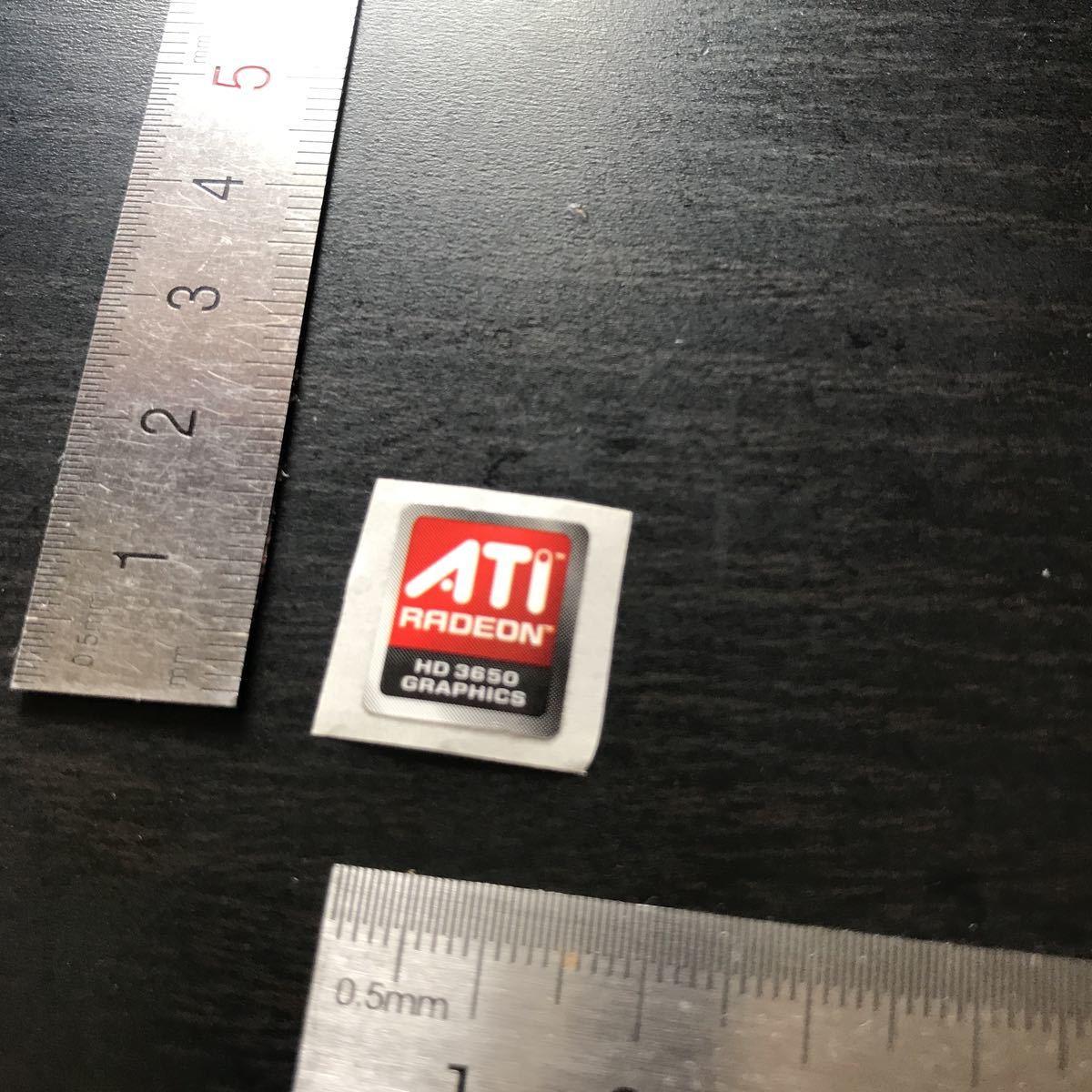 ATI RADEON HD3650 graphics パソコンエンブレムシール@1808拍卖
