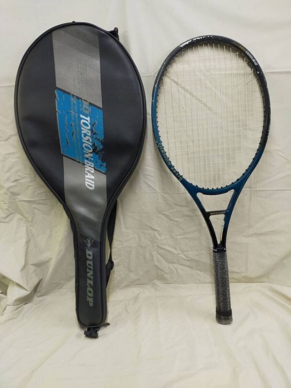 F01-20250109 ダンロップ DUNLOP PRO テニスラケット PRO600 TORSION BRAID TORSION BRIDGE 105sqin Over Size ラケットケース付き拍卖