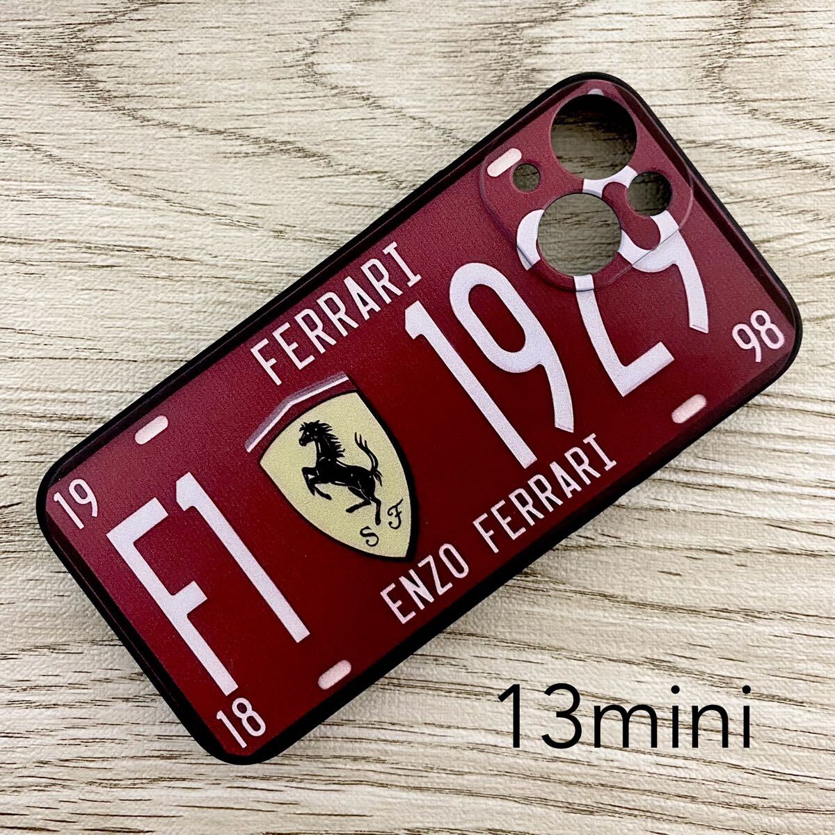 F1 フェラーリ プレート iPhone 13 mini ケース Ferrari スマホ拍卖