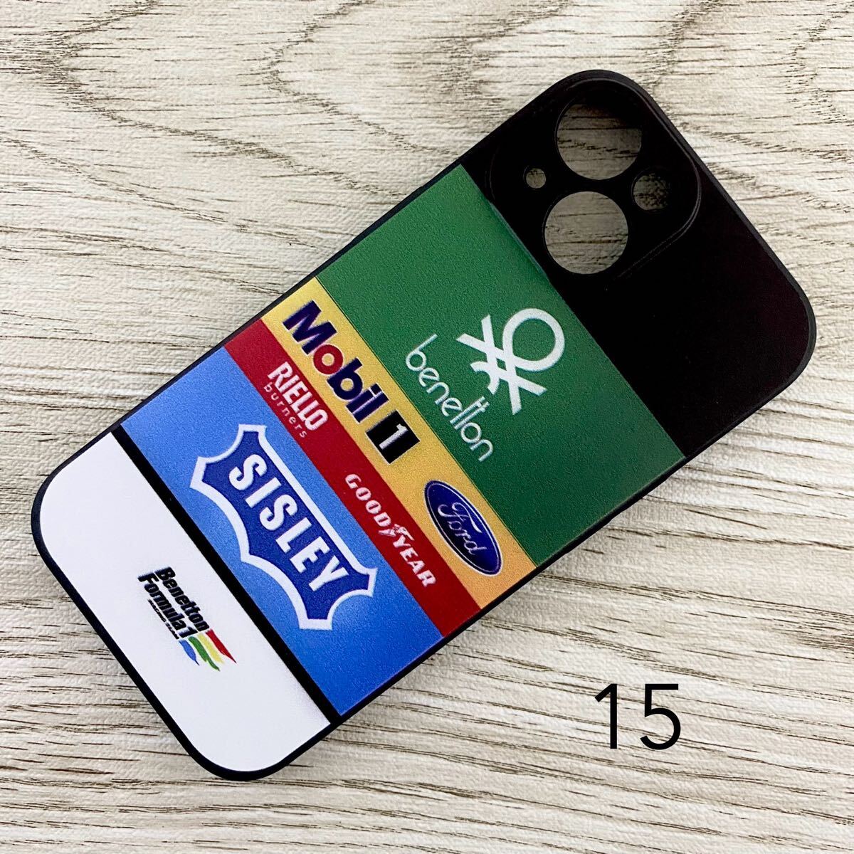 ベネトン フォード iPhone 15 ケース F1 B188 ナニーニ ブーツェン ジョニー・ハーバート スマホ拍卖