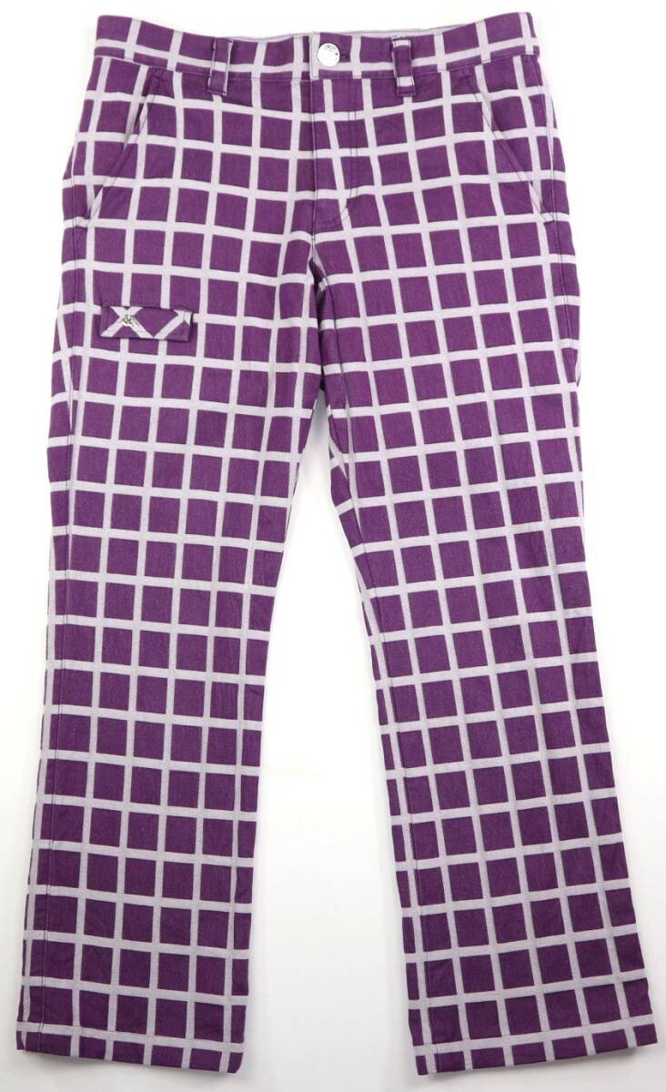 kappa golf カッパ・ゴルフ 先染めウィンドペンチェック柄パンツ KG252PA04/79cm拍卖