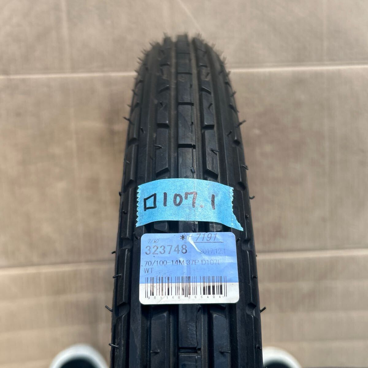 ダンロップ D107F 70/100-14 新品 (107.1)拍卖