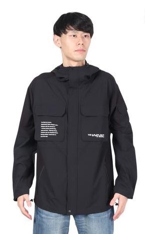 新品  ザ・ワープ・バイ・エネーレ(The Warp By Ennerre) Rip Stop Hooded Blouson  ブラック Lサイズ 拍卖