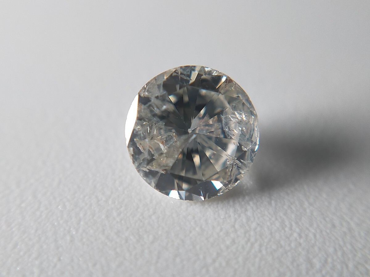 天然ダイヤモンド ルース 0.810ct Iカラー I1 FAIR 0.8ct 0.8カラット 大粒 ダイヤ ソーティング付き diamond拍卖