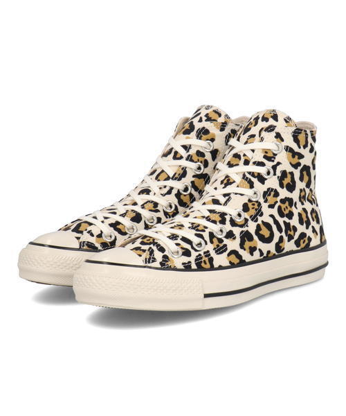 コンバース オールスターUS レパード HI 23.5cm 税込定価9900円 ホワイト CONVERSE ALL STAR US LEOPARD HI キャンバス 白 ヒョウ柄 ②拍卖