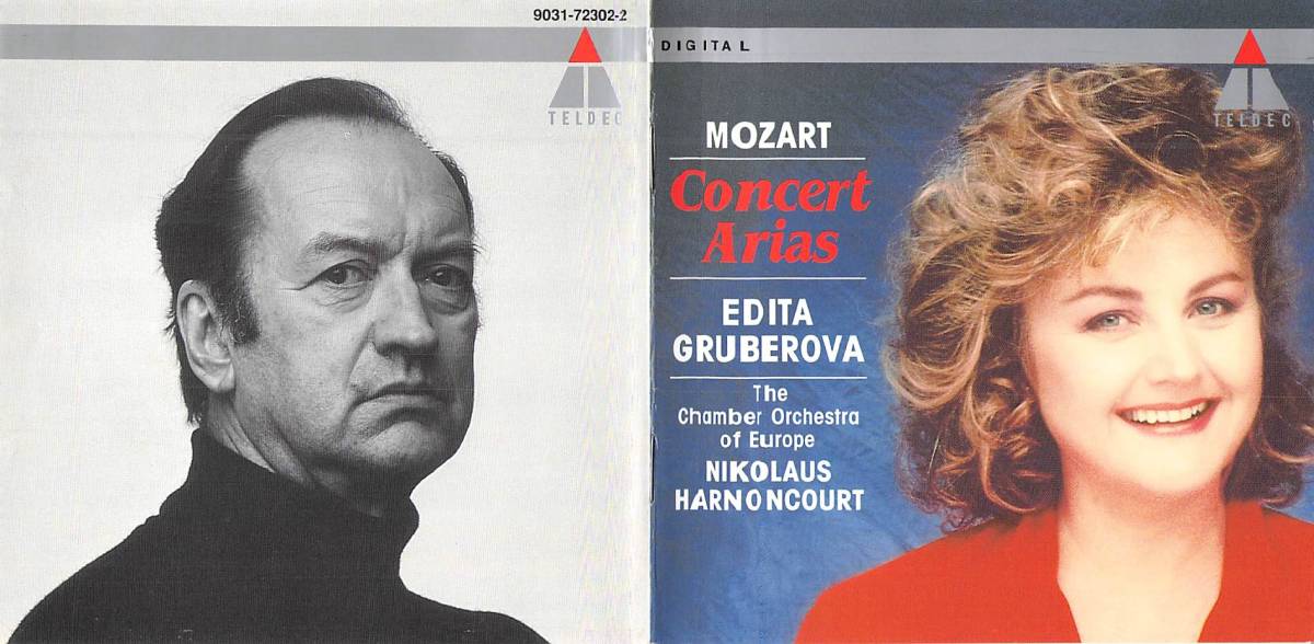 ☆エディタ・グルベローヴァ/モーツァルト:コンサート・アリア集 中古CD ヨーロッパ室内管弦楽団 ニコラウス・アーノンクール拍卖